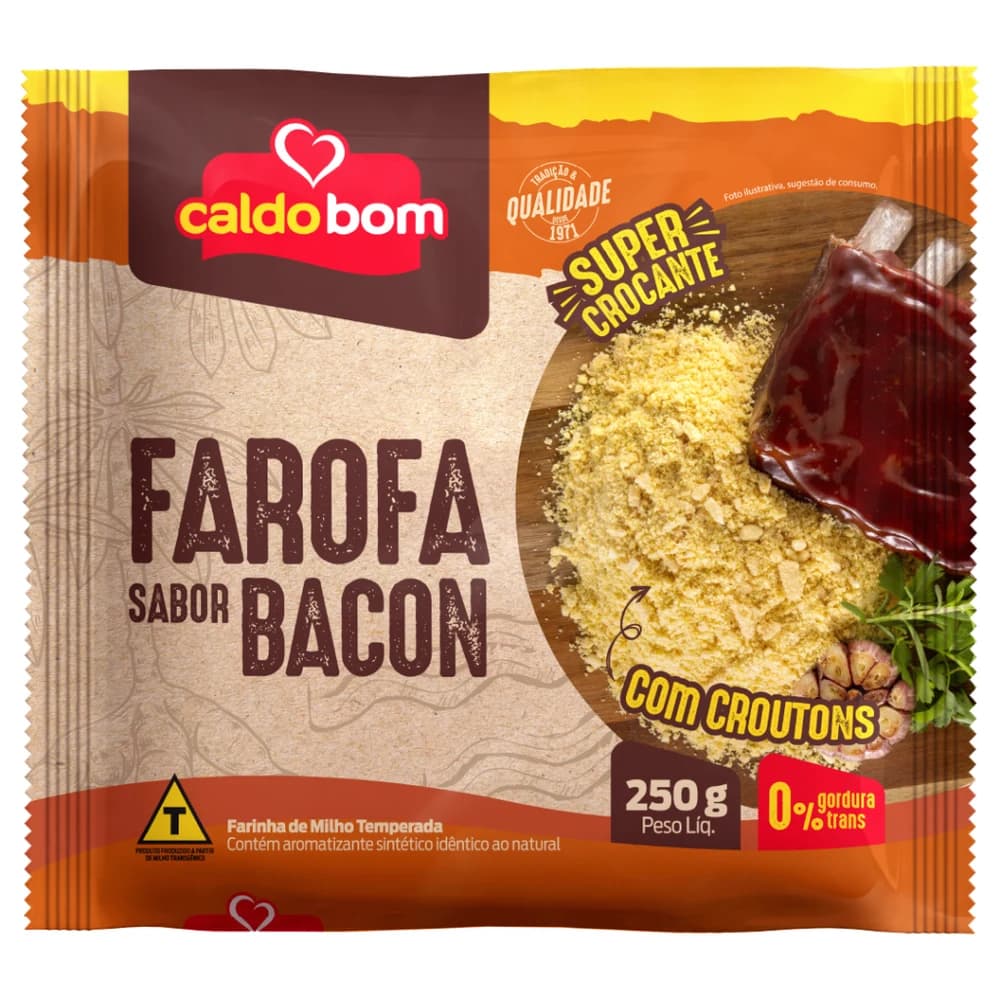 Farofa Caldo Bom Bacon com Croutons 250g