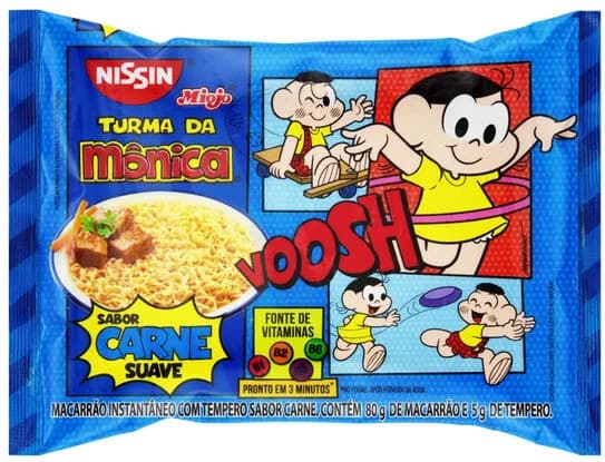 Miojo Turma da Mônica Carne Suave