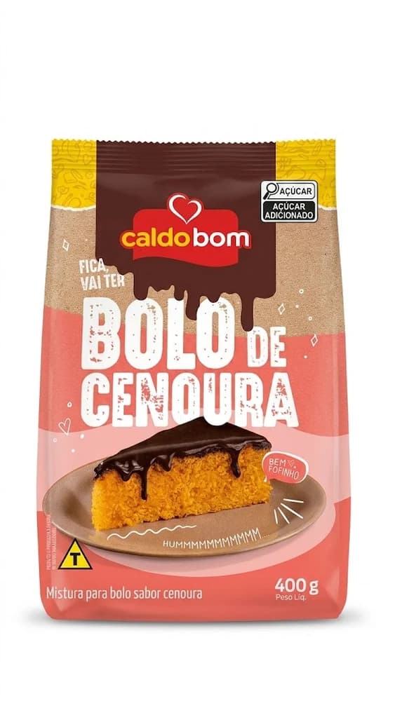 Mistura para Bolo Caldo Bom Cenoura 400g