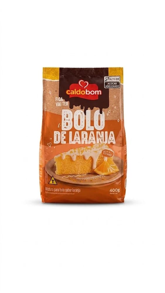 Mistura para Bolo Caldo Bom Laranja 400g