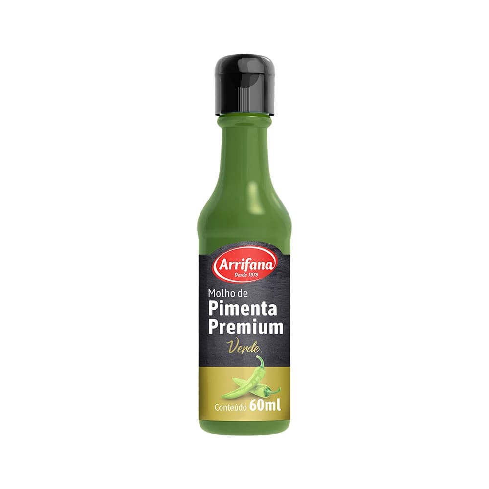 Molho de Pimenta Premium Verde Arrifana 60ml