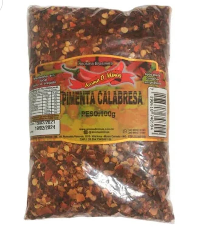 Pimenta Calabresa Aroma d'Minas 100g